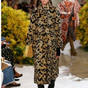 Ulla Johnson Chenille Jacquard Umbra Coat, Size S